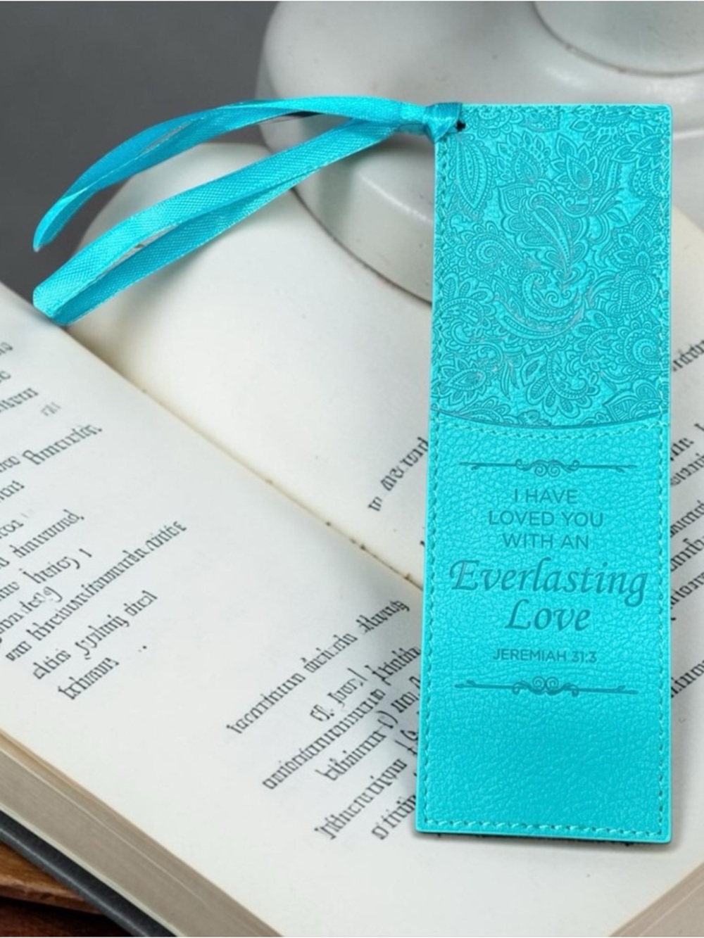 NWT JEREMIAH 31:3 'EVERLASTING LOVE' LUXLEATHER PAGE MARKER - Picture 6 of 6